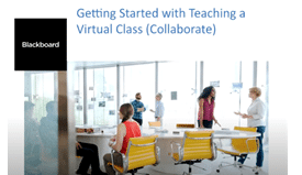 Getting Started with Teaching a Virtual Class