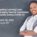 Mitigating Learning Loss - Teacher in front of a blackboard